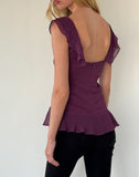 Image of Piro Top in Chiffon Aubergine