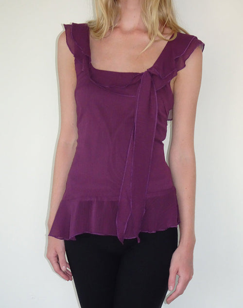 Image of Piro Top in Chiffon Aubergine