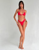 Image of Prisha Bikini Top in Red