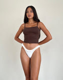 image of Solay Vest Top in Bitter Chocolate