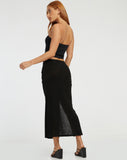 image of Priyan Midi Skirt in Black