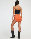 image of Pyara Mini Skirt in Orange