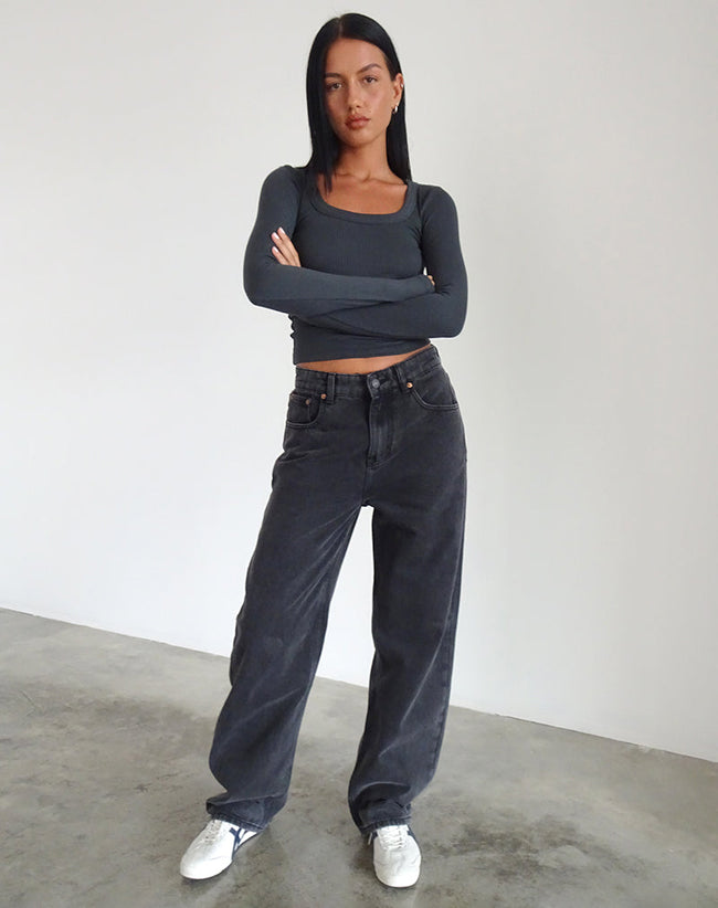 image of Parallel Jean in Black Wash