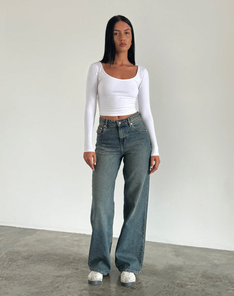 image of Parallel Jeans in Brown and Blue Acid