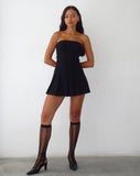 Image of Payoda Bandeau Mini Dress in Black