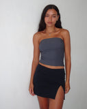 Image of Pelma Mini Skirt in Twill Black