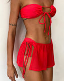 Image of Yargo Mesh Sarong in Scarlet Red