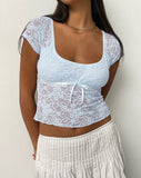 image of Rada Top in Lace Ice Blue