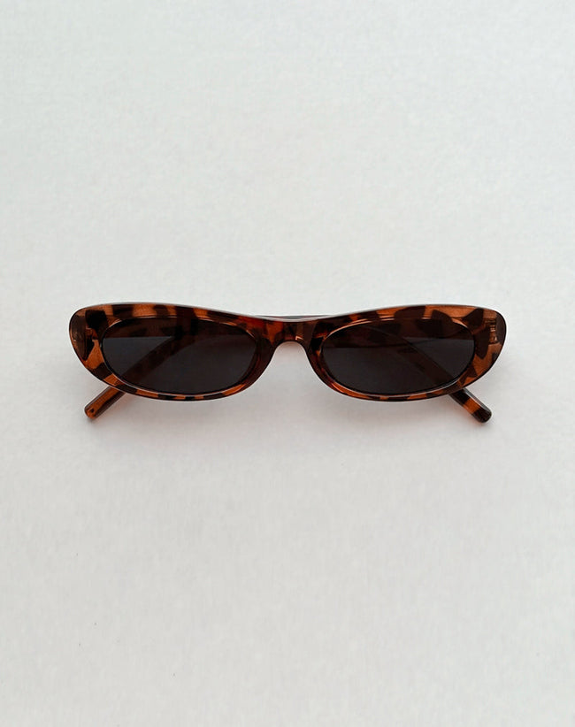 Image of Radiata Rectangle Sunglasses in Tortoise Shell