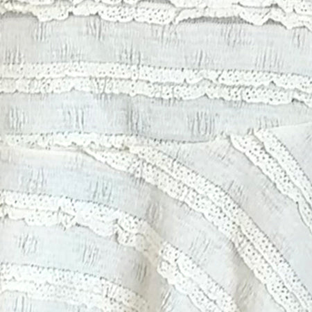 Ragna Mini Skirt in Crinkle Ivory