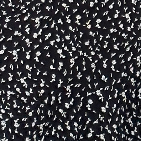 Rahyu Midi Skirt in Black Ditsy Romance