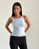 Image of Raiya Vest Top in Baby Blue