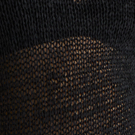 Rajiya Open Weave Jumper in Black