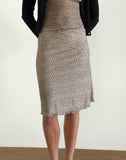 Image of Rajuli Midi Skirt in Dainty Leopard Light Brown