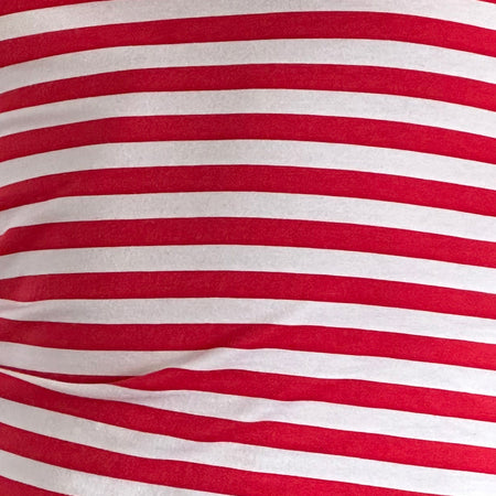 Ralina Top in Red and White Stripe