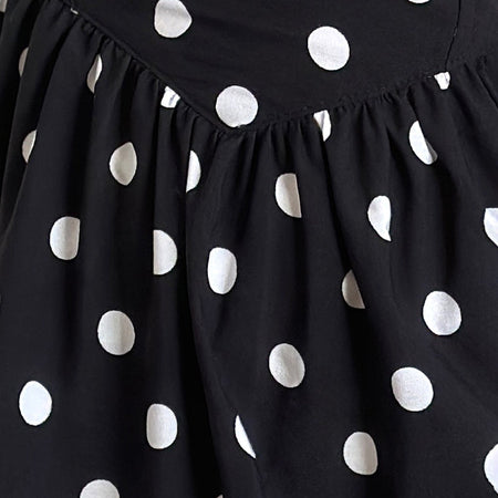 Ramana Mini Dress in 80s Polka Black