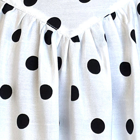 Ramana Mini Dress in 80s Polka White