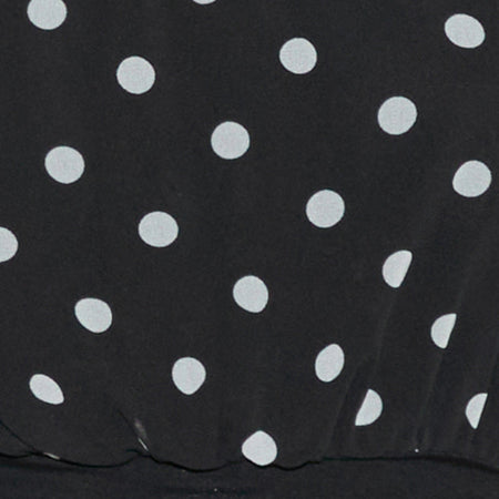 Rania Backless Top in Polka Dot Black and White