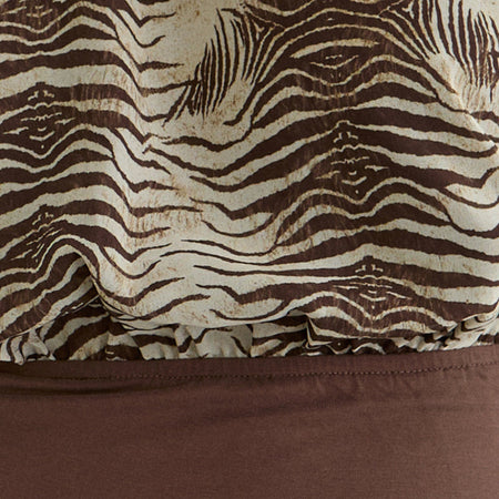 Rania Top in Chiffon Wild Animal Align Brown