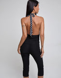 Image of Rania Backless Top in Basic Polka Black