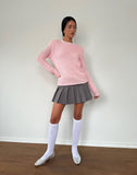 Image of Ranvir Knitted Jumper in Baby Pink