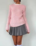 Image of Ranvir Knitted Jumper in Baby Pink