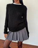 Image of Ranvir Knitted Jumper in Black