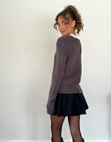 Image of Ranvir Knitted Jumper in Charcoal