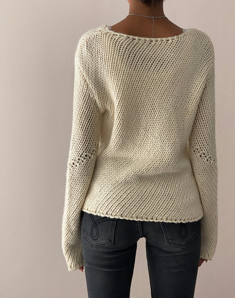 Image of Ranvir Knitted Jumper in Neutral