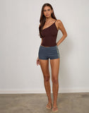 Image of Rapal Short in Navy with Sage Binding