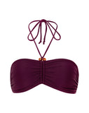 Images of Raqui Beaded Bikini Top in Burgundy