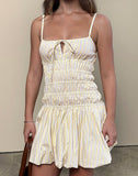 Image of Rasmil Mini Dress in Candy Stripe Yellow