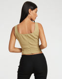 image of Rayuan Corset Top in Tan