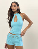 Image of Nalu Short in Cupro Aqua