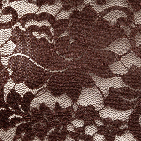Redum Cami Top in Chocolate Lace with Blue Binding
