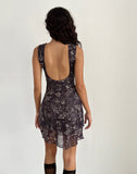 Image of Renata Mini Dress Botanical Brown