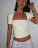 Image of Requa Crop Top in Buttermilk