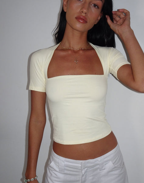 Image of Requa Crop Top in Buttermilk