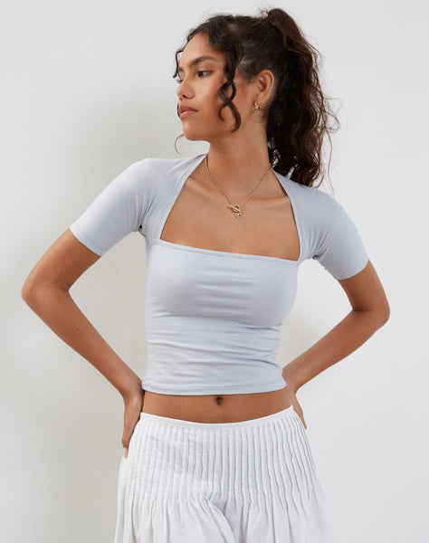 Image of Requa Crop Top in Grey Dawn