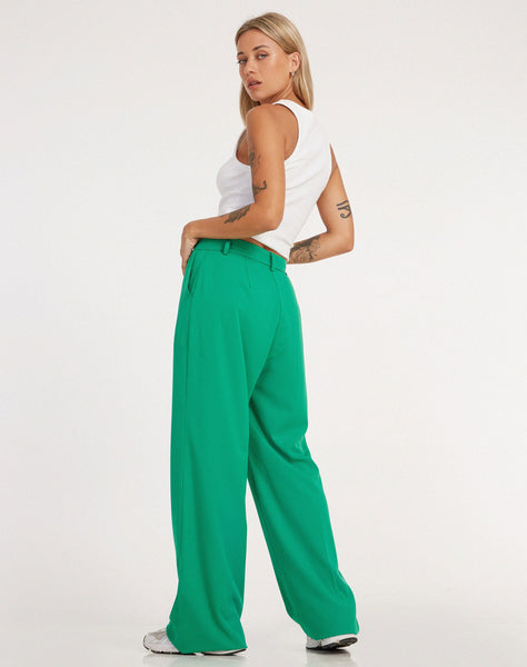 image of Abba Trouser in Tailoring Green