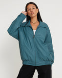 Image of MOTEL X JACQUIE Cavita Jacket in PU Grey Blue