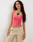 Image of Jinsu Crop Top in Hot Pink