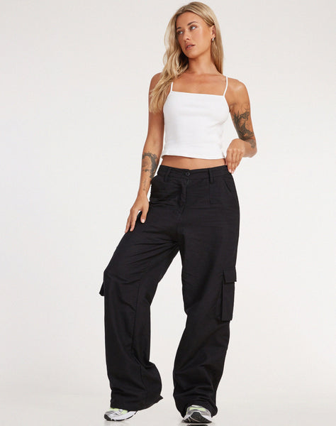 Image of Jita Cargo Trouser in Rami Black