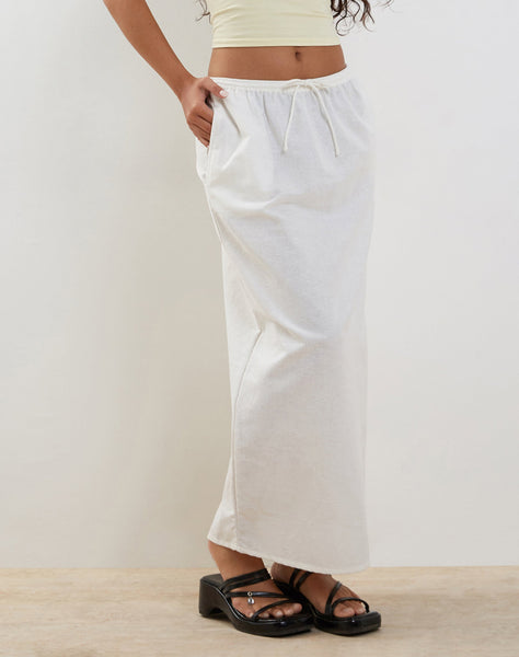 image of Joelene Midi Skirt in White