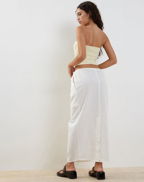 image of Joelene Midi Skirt in White