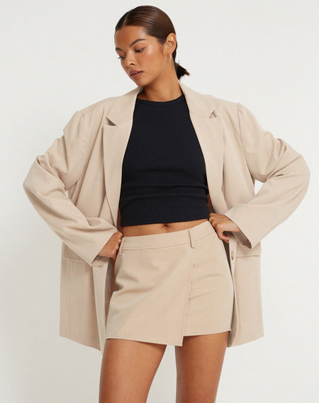 Abena Trouser in Soft Tailoring Beige