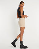 Image of Wahip Mini Skirt in Soft Tailoring Beige