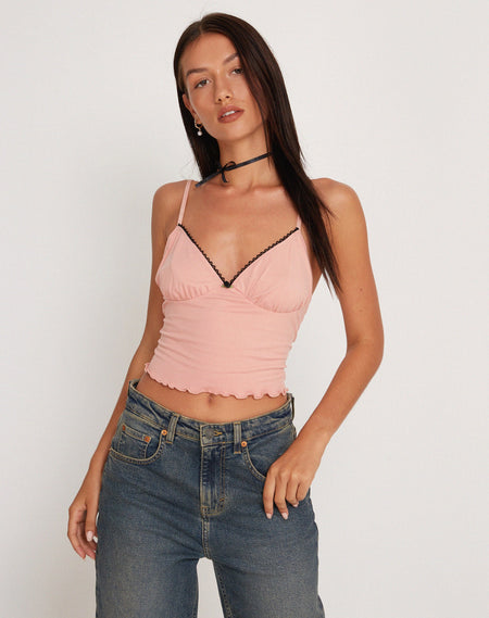 Xiwang Crop Top in Ballet Pink