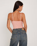 Image of Mia Ballet Jersey Cami Vest Top in Pink