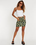 image of Riani Mini Skirt in Cute Floral Black and Yellow